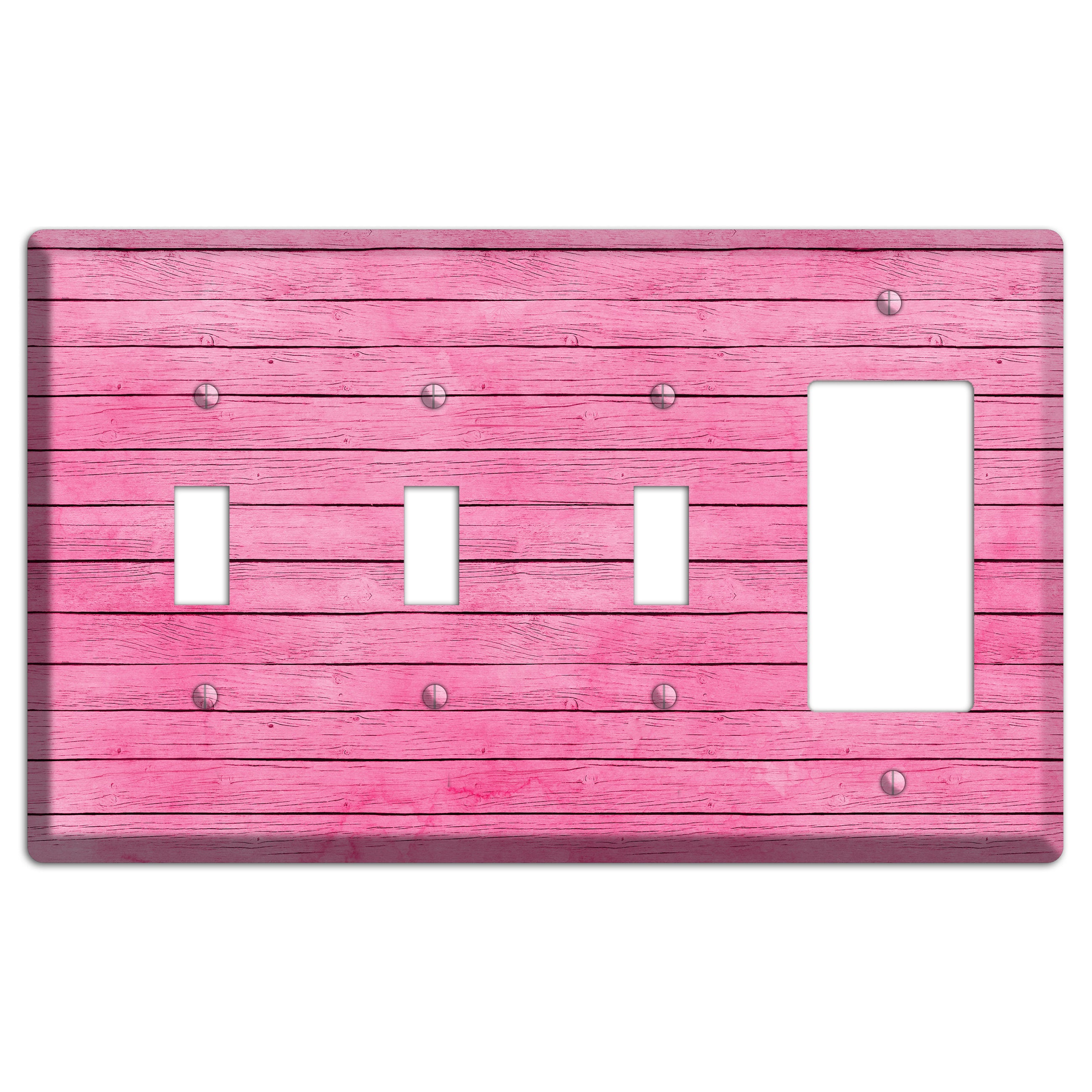 Carissma Pink Texture 3 Toggle / Rocker Wallplate
