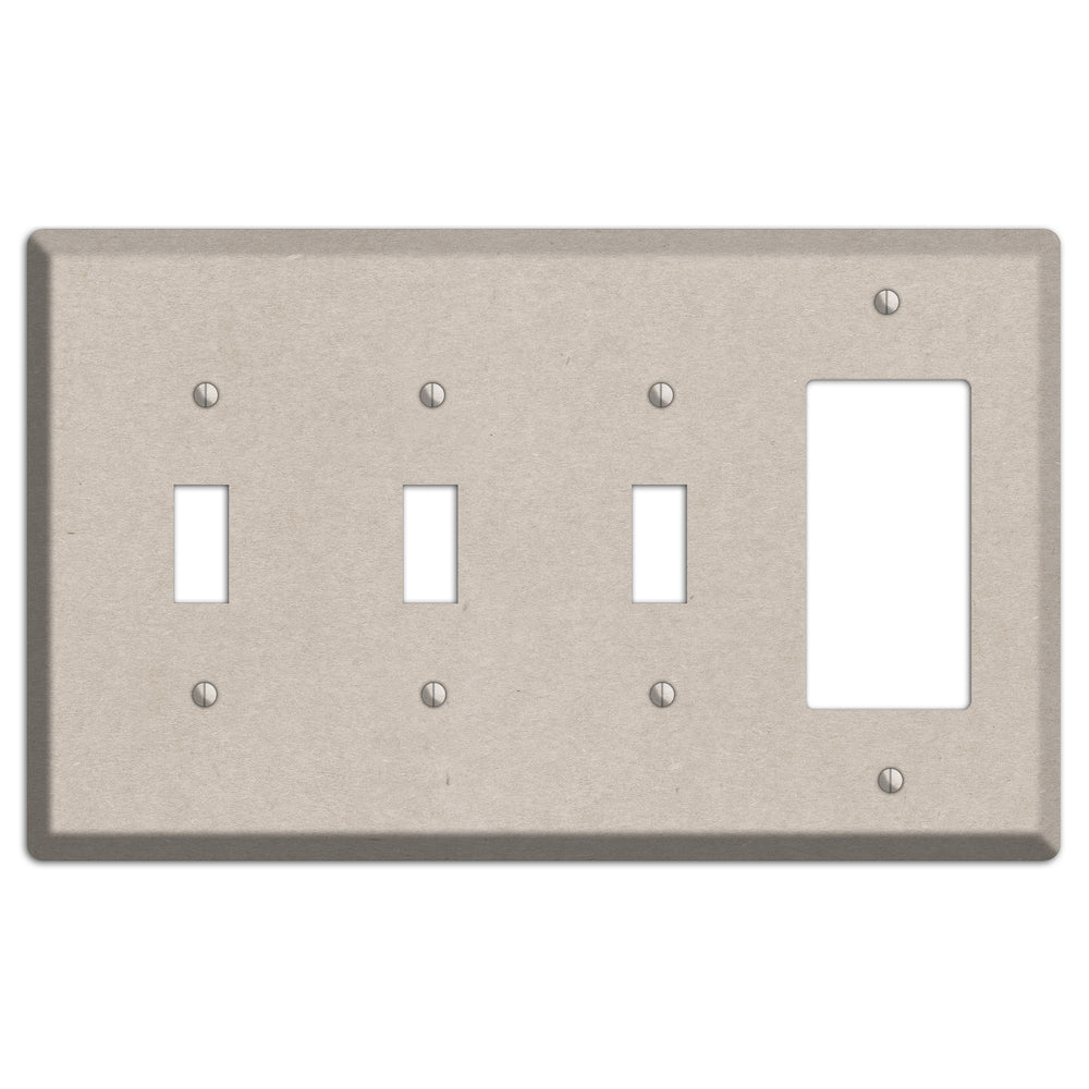 Bison Hide Kraft 3 Toggle / Rocker Wallplate