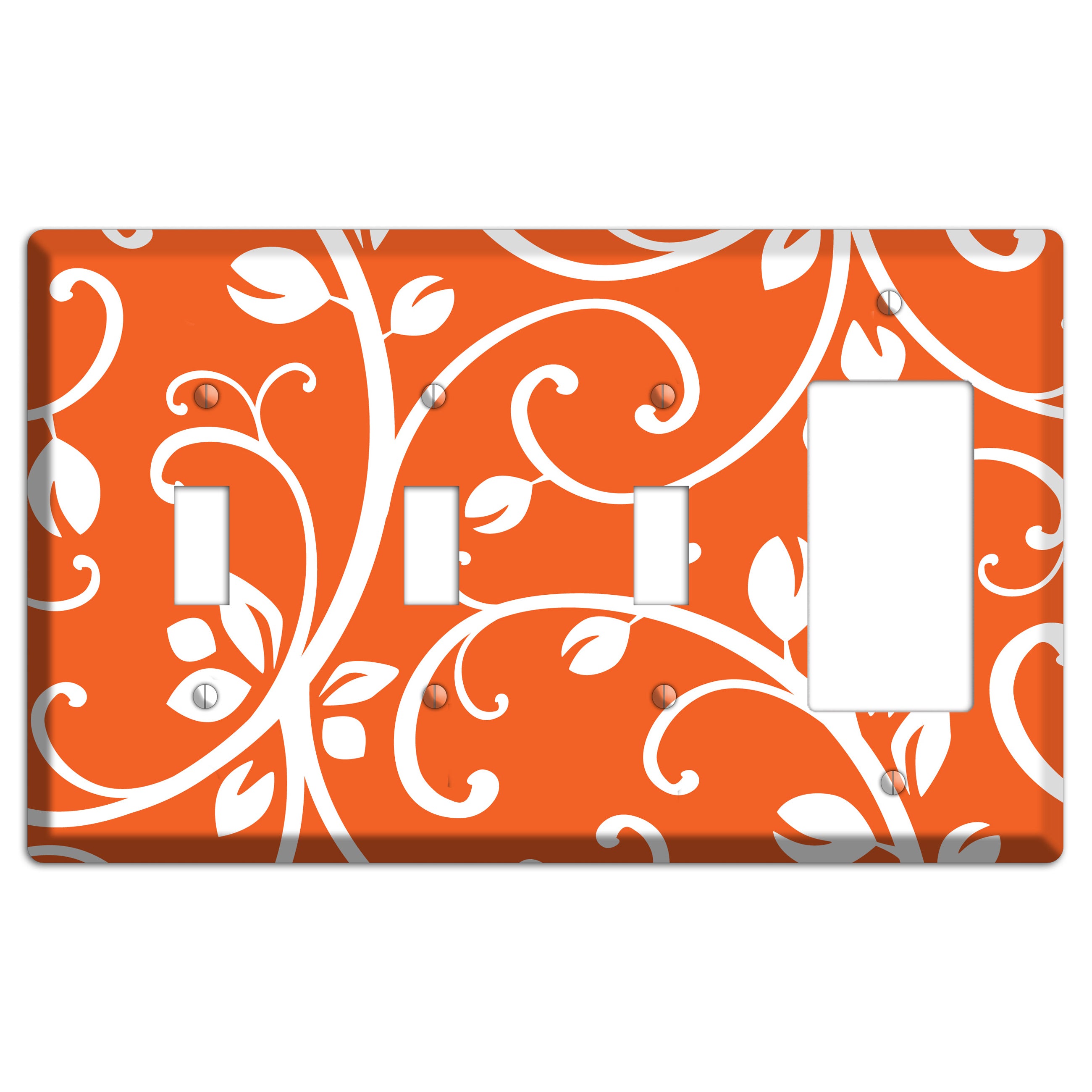Red Bud Sprig 3 Toggle / Rocker Wallplate