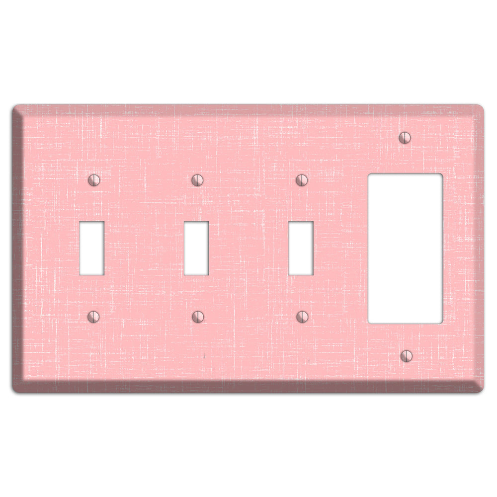 Amber Soft Coral 3 Toggle / Rocker Wallplate