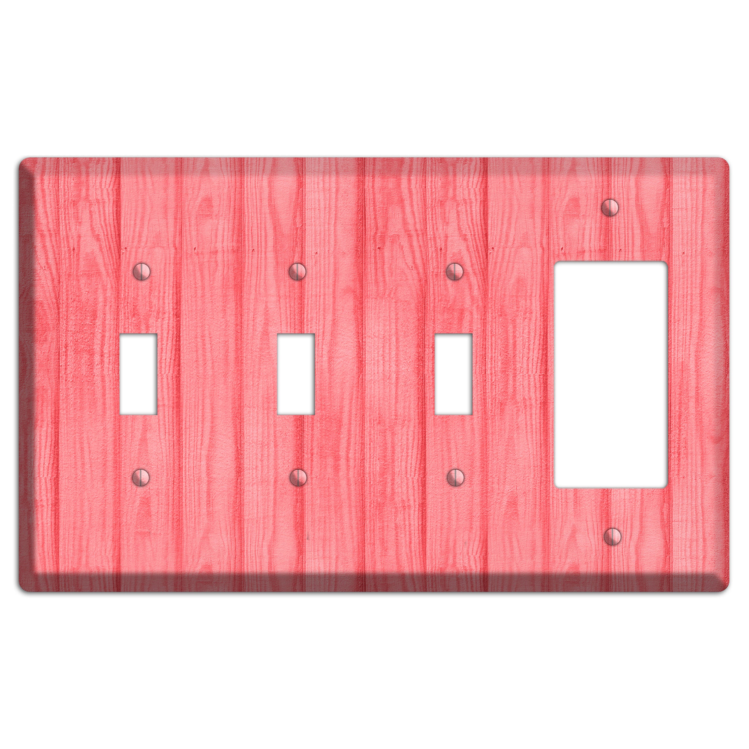 Geraldine Soft Coral 3 Toggle / Rocker Wallplate
