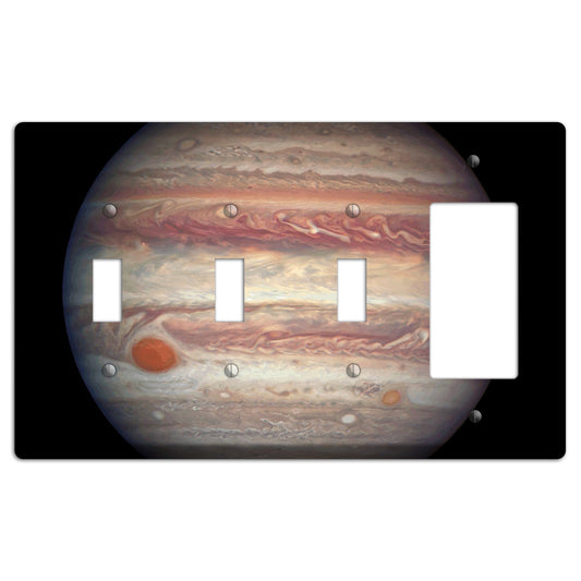 Jupiter's 3 Toggle / Rocker Wallplate
