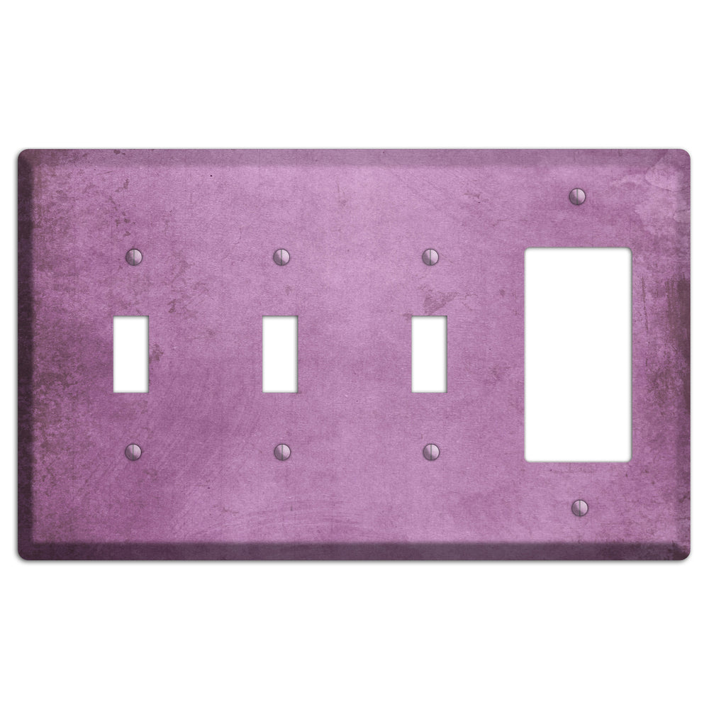 Bouquet Vintage Grunge 3 Toggle / Rocker Wallplate