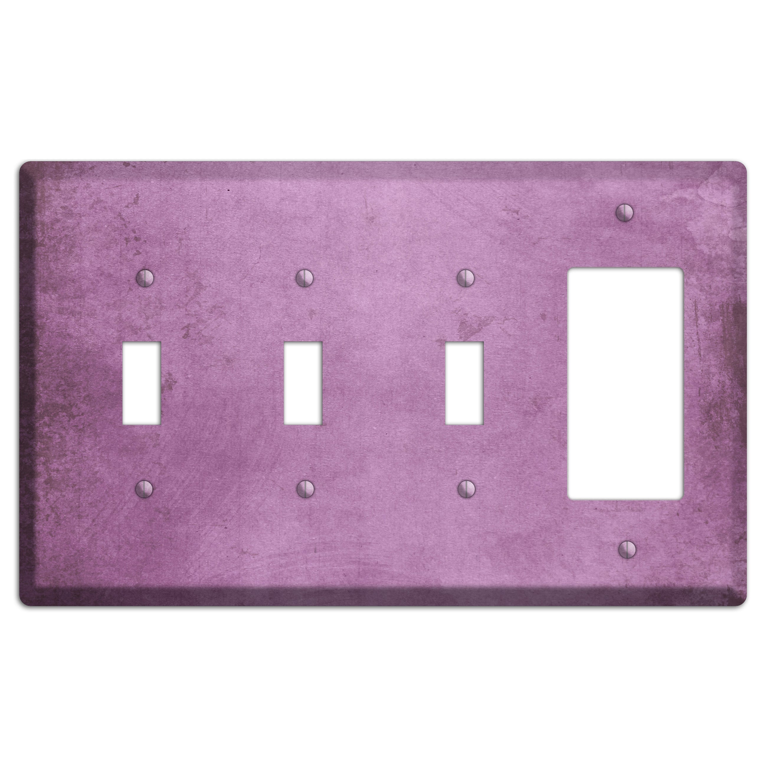 Bouquet Vintage Grunge 3 Toggle / Rocker Wallplate