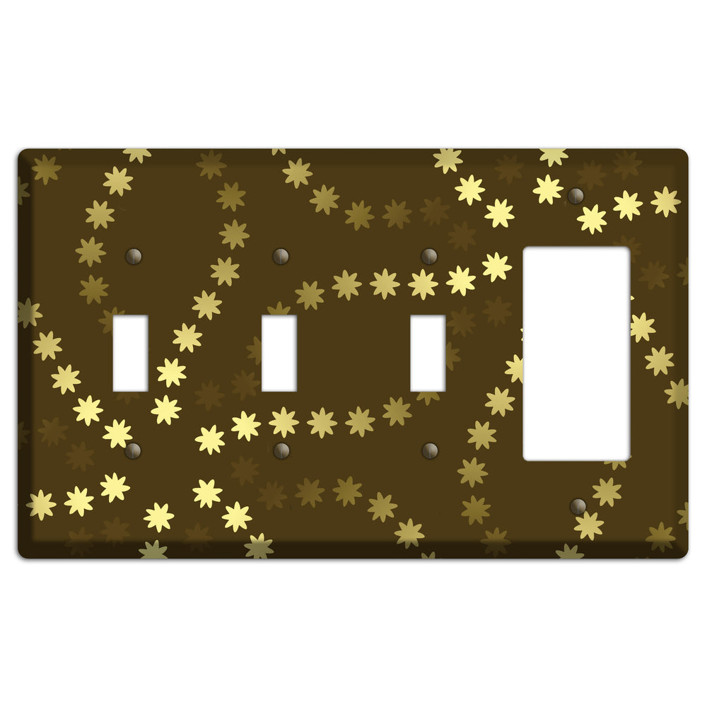 Multi Olive Constellation 3 Toggle / Rocker Wallplate
