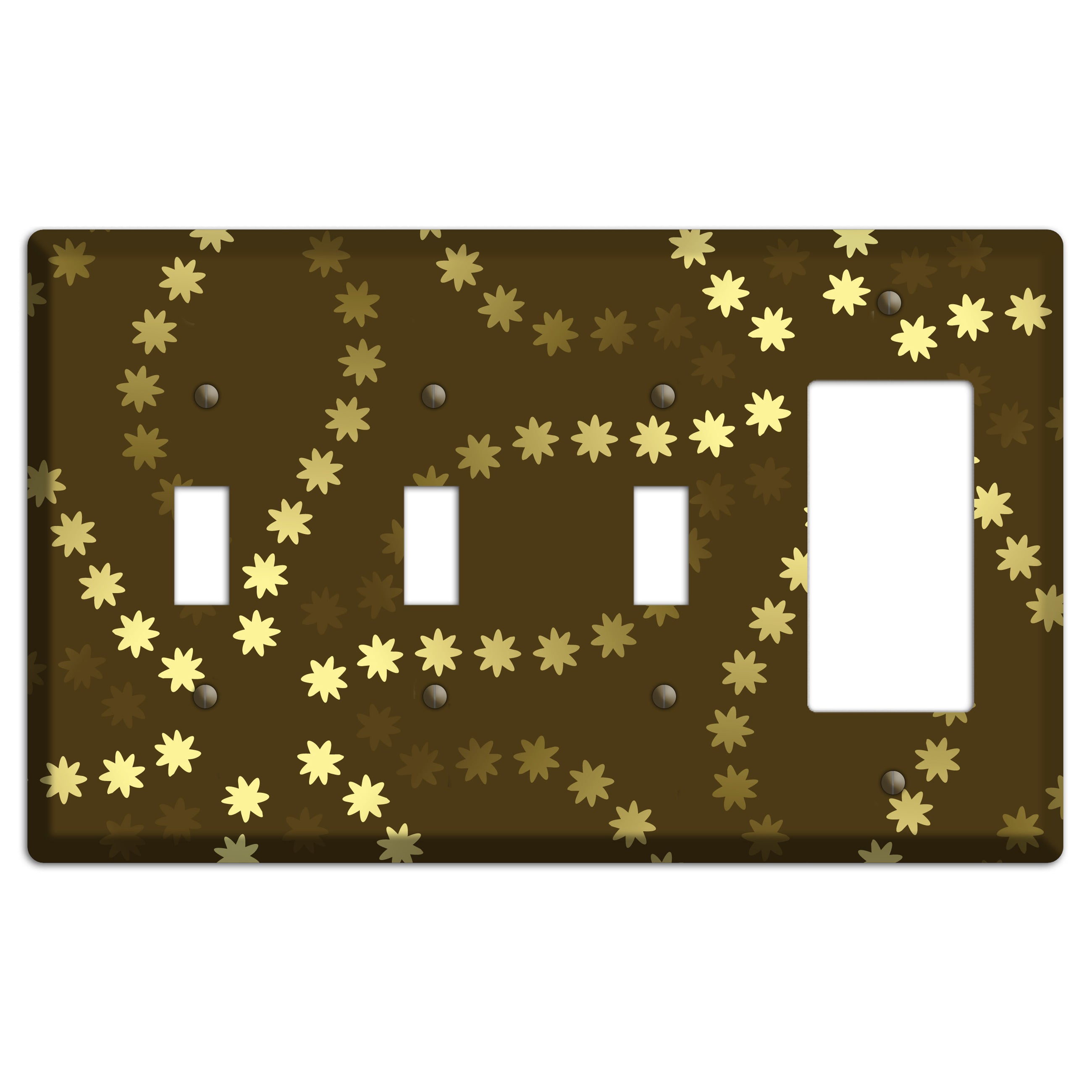 Multi Olive Constellation 3 Toggle / Rocker Wallplate