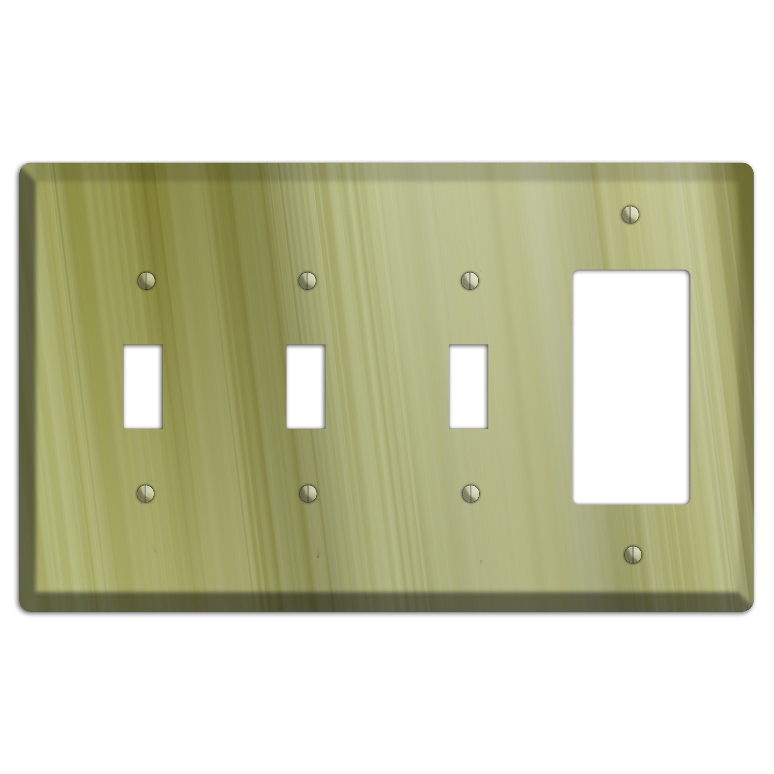 Olive Ray of Light 3 Toggle / Rocker Wallplate