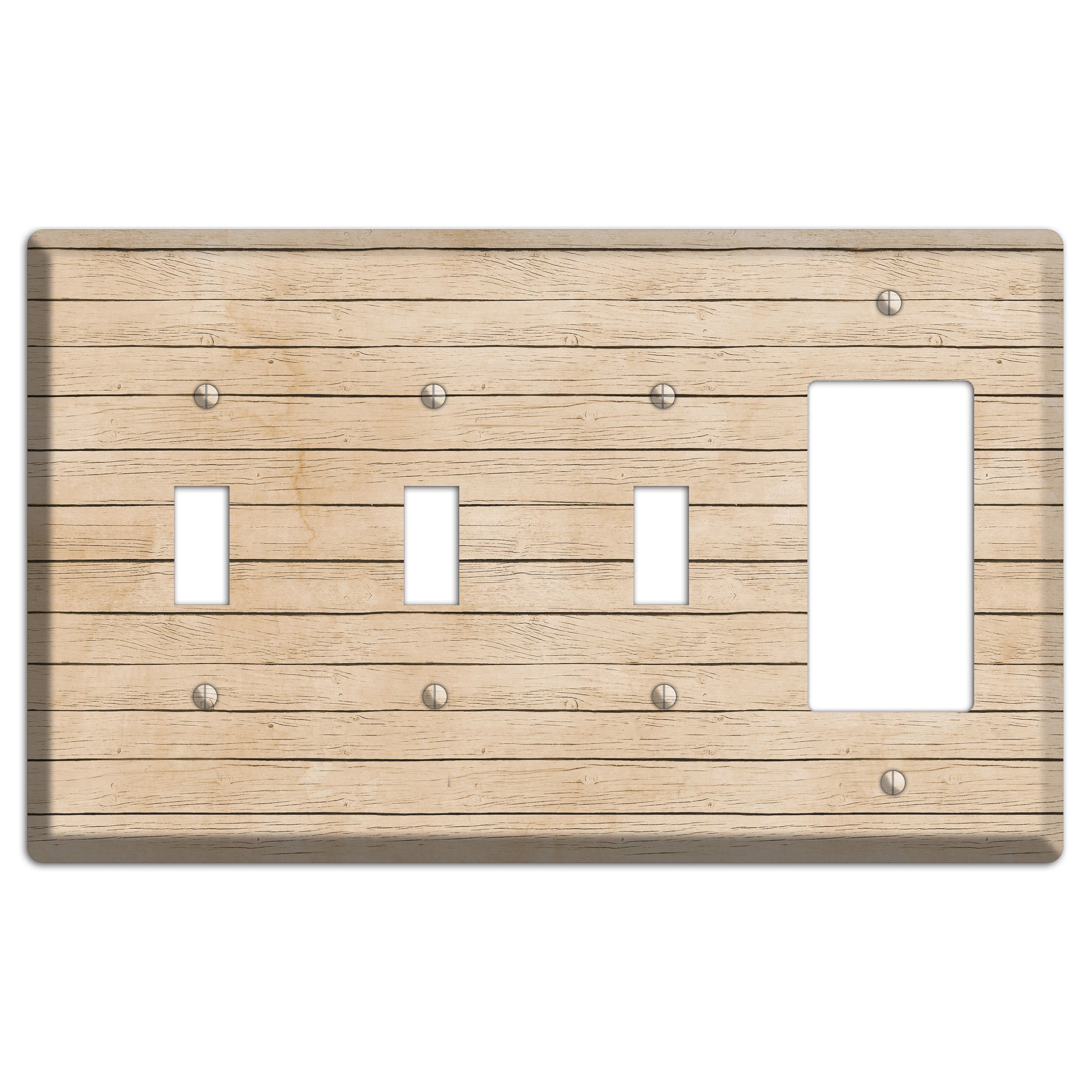 Akaroa Neutral Texture 3 Toggle / Rocker Wallplate