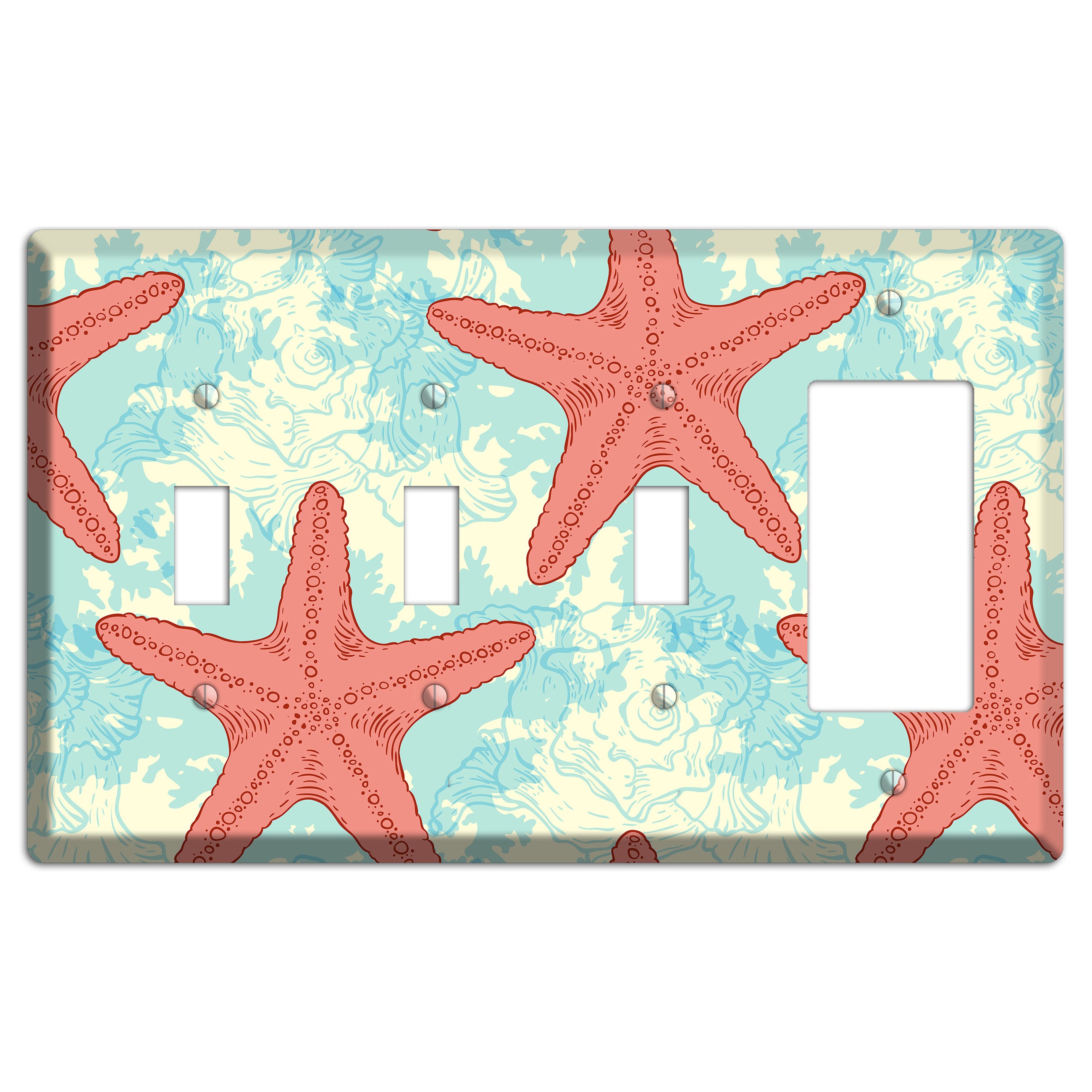 Shells 6 3 Toggle / Rocker Wallplate