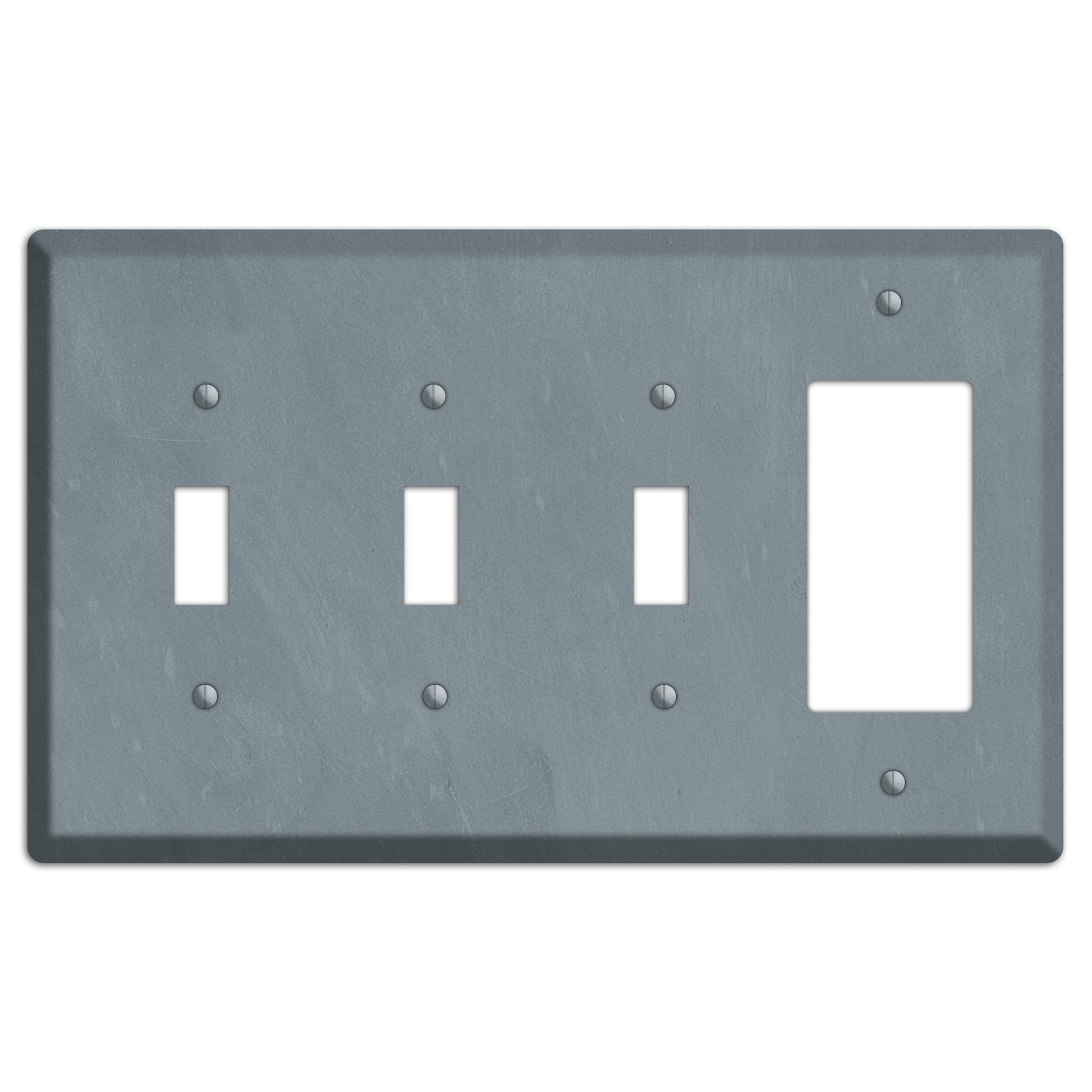 Chalk Slate 3 Toggle / Rocker Wallplate