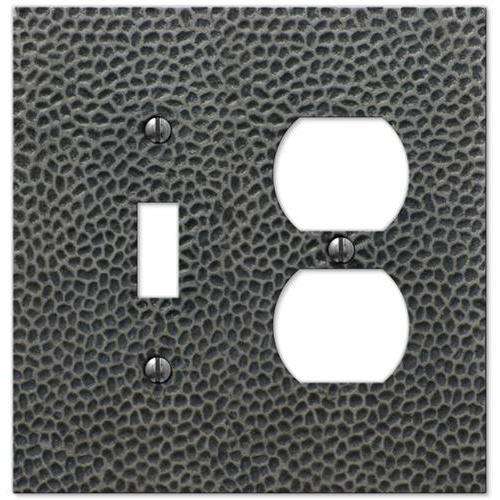 Selene Antique Nickel Toggle / Duplex Outlet