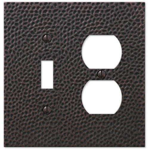 Selene Antique Bronze Toggle / Duplex Outlet:Wallplatesonline.com