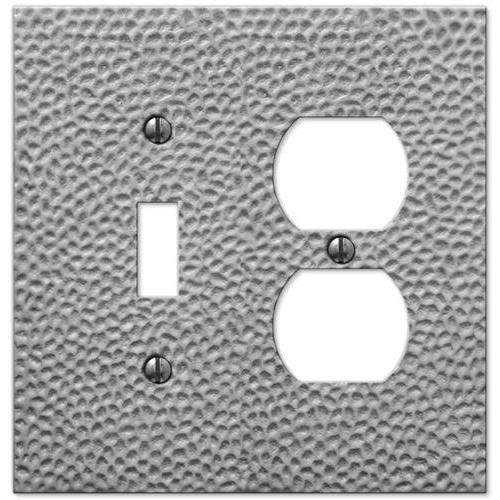 Selene Satin Nickel Toggle / Duplex Outlet:Wallplatesonline.com