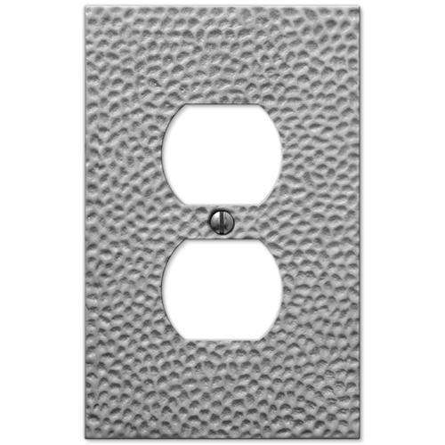 Selene Satin Nickel 1 Duplex Outlet:Wallplatesonline.com