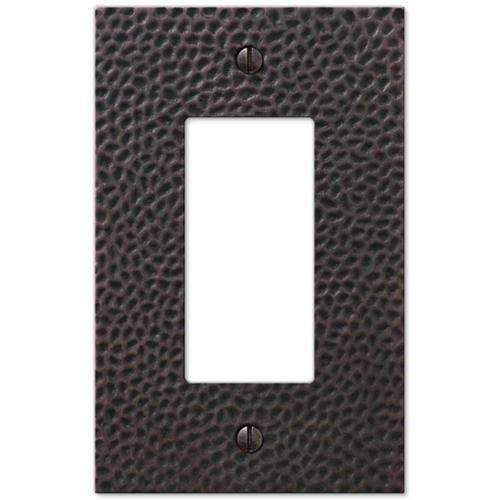 Selene Antique Bronze 1 Rocker (GFI):Wallplatesonline.com