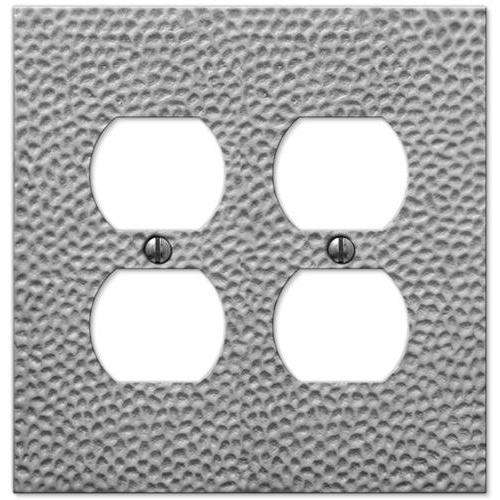 Selene Satin Nickel 2 Duplex Outlet:Wallplatesonline.com