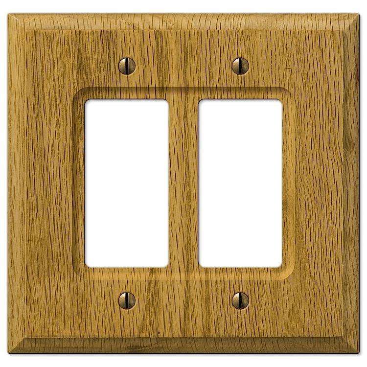 Carson Light Oak 2 Rocker (GFI) - Wallplatesonline.com