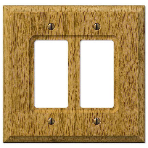 Carson Light Oak 2 Rocker (GFI) - Wallplatesonline.com