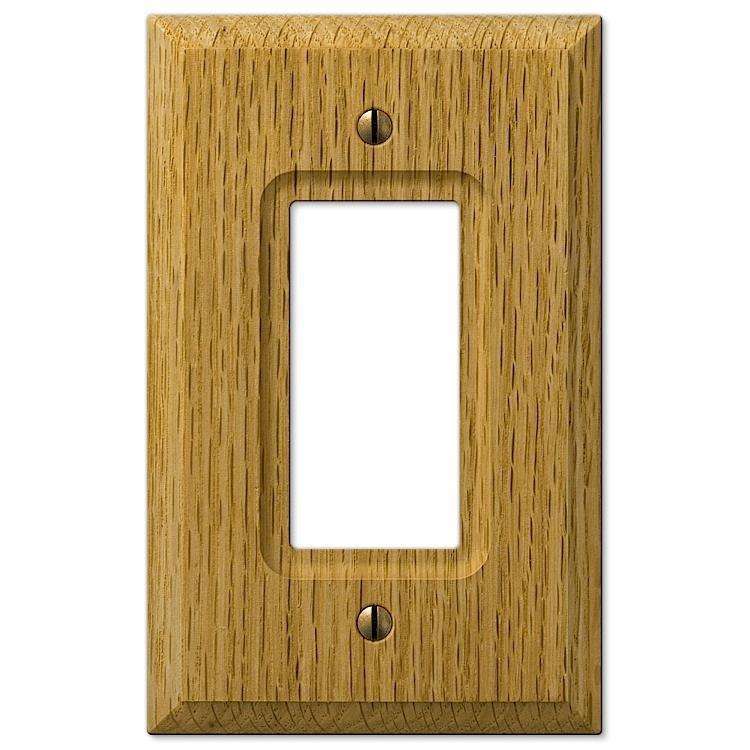 Carson Light Oak 1 Rocker (GFI) - Wallplatesonline.com