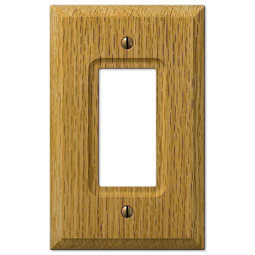 Carson Light Oak 1 Rocker (GFI) - Wallplatesonline.com