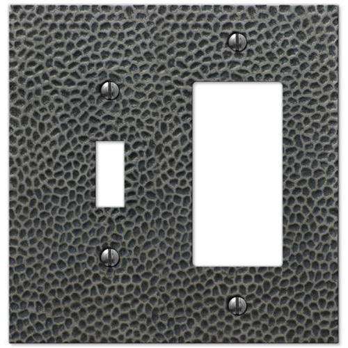 Selene Antique Nickel Toggle / 1 Rocker (GFI)
