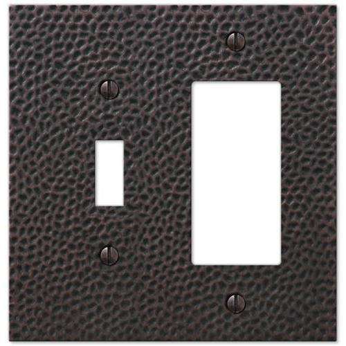 Selene Antique Bronze Toggle / 1 Rocker (GFI):Wallplatesonline.com