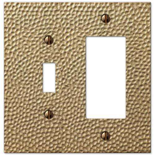 Selene Satin Gold Toggle / 1 Rocker (GFI)