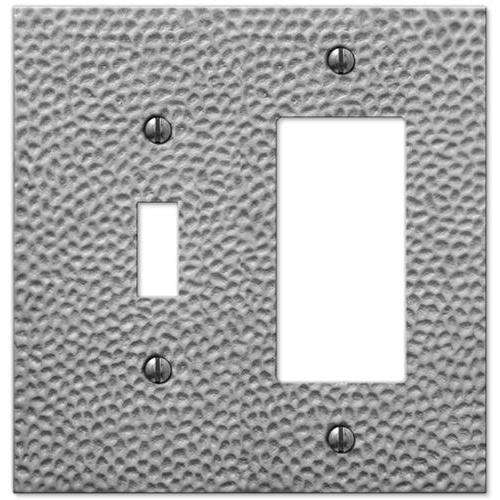 Selene Satin Nickel Toggle / 1 Rocker (GFI):Wallplatesonline.com