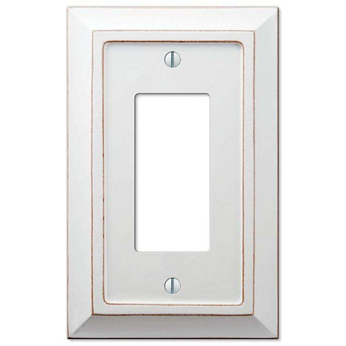 Savannah White Wood 1 Rocker (GFI) - Wallplatesonline.com