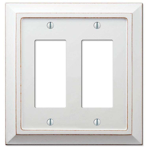 Savannah White Wood 2 Rocker (GFI) - Wallplatesonline.com