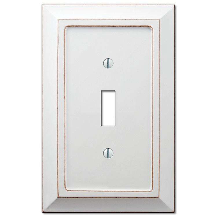 Savannah White Wood Cover Plates