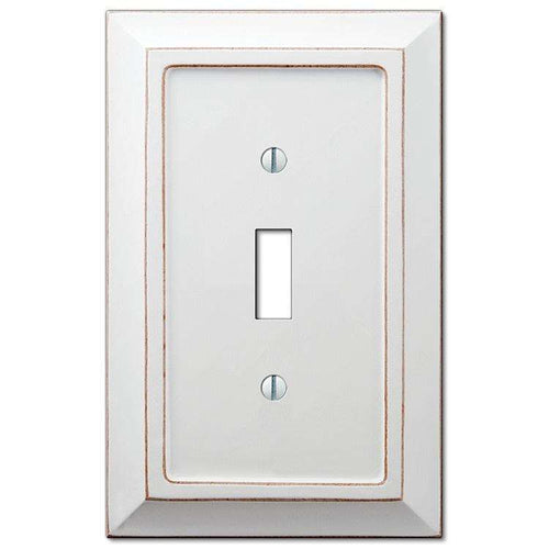Savannah White Wood Cover Plates - Wallplatesonline.com
