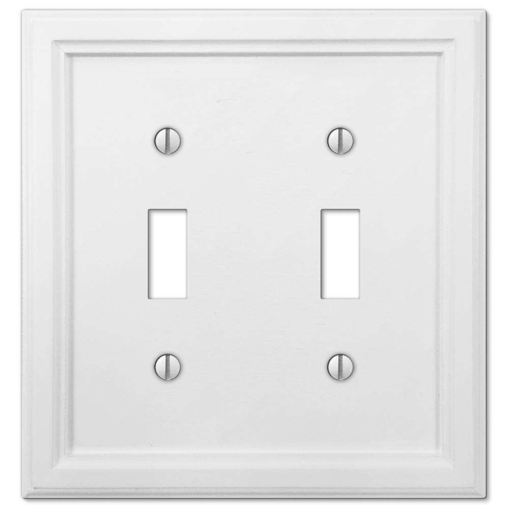 Elly White Wood Double Toggle