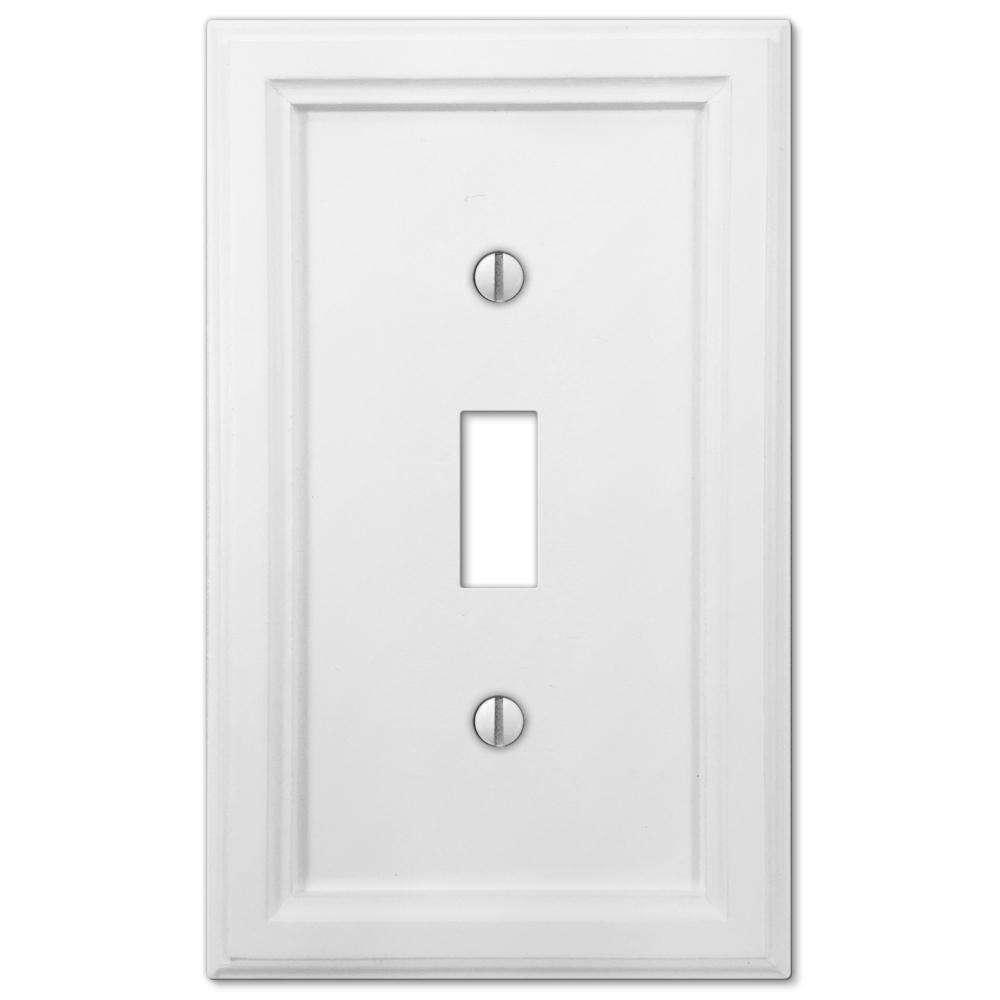 Elly White Wood Cover Plates
