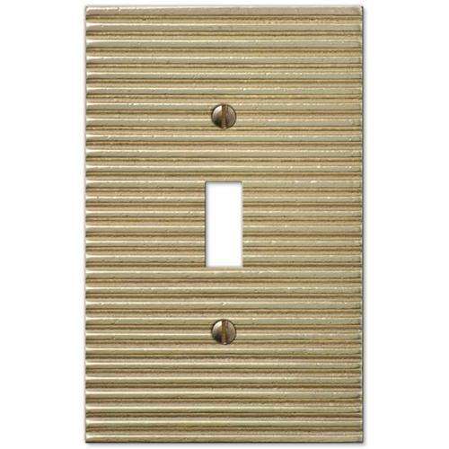 Lina Satin Gold Cover Plates:Wallplatesonline.com