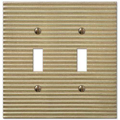 Lina Satin Gold Double Toggle:Wallplatesonline.com
