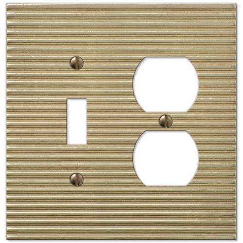 Lina Satin Gold Toggle / Duplex Outlet