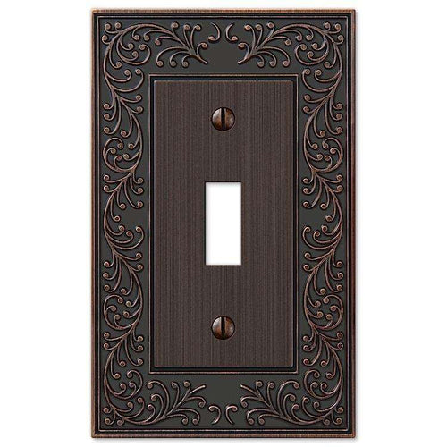 English Garden Aged Bronze Cover Plates - Wallplatesonline.com