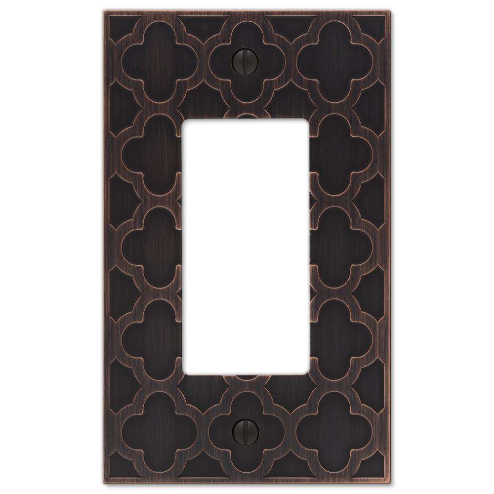 Tangier Aged Bronze Cast 1 Rocker (GFI) Wallplate