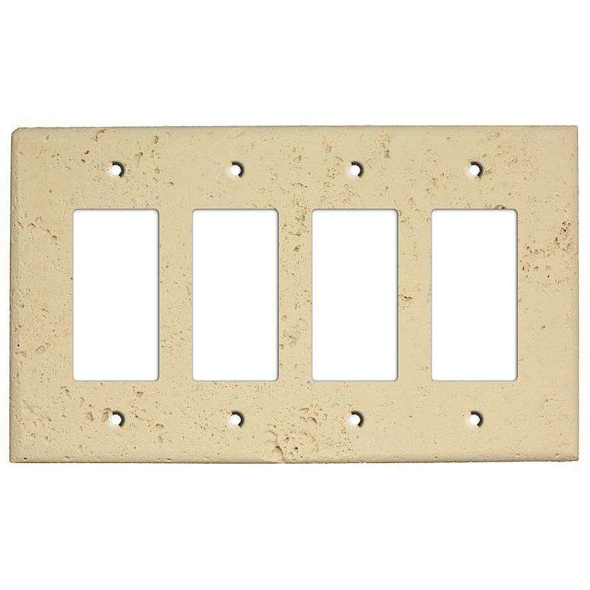 Sand Stone Four Rocker Switchplate