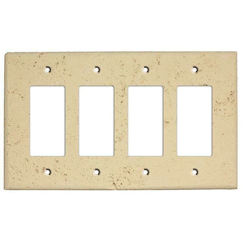 Sand Stone Four Rocker Switchplate
