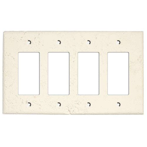 Paintable Stone Four Rocker Switchplate