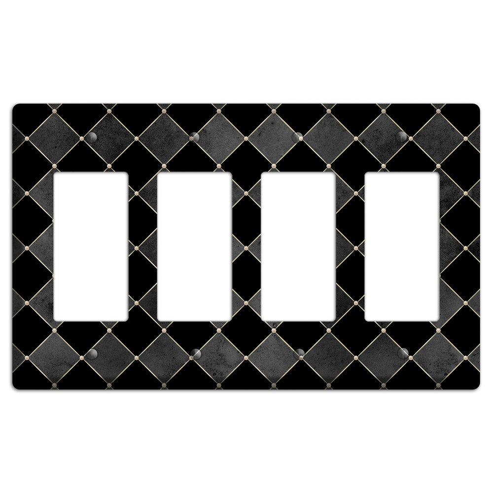 Edgar Allen Poe Diamond 4 Rocker Wallplate