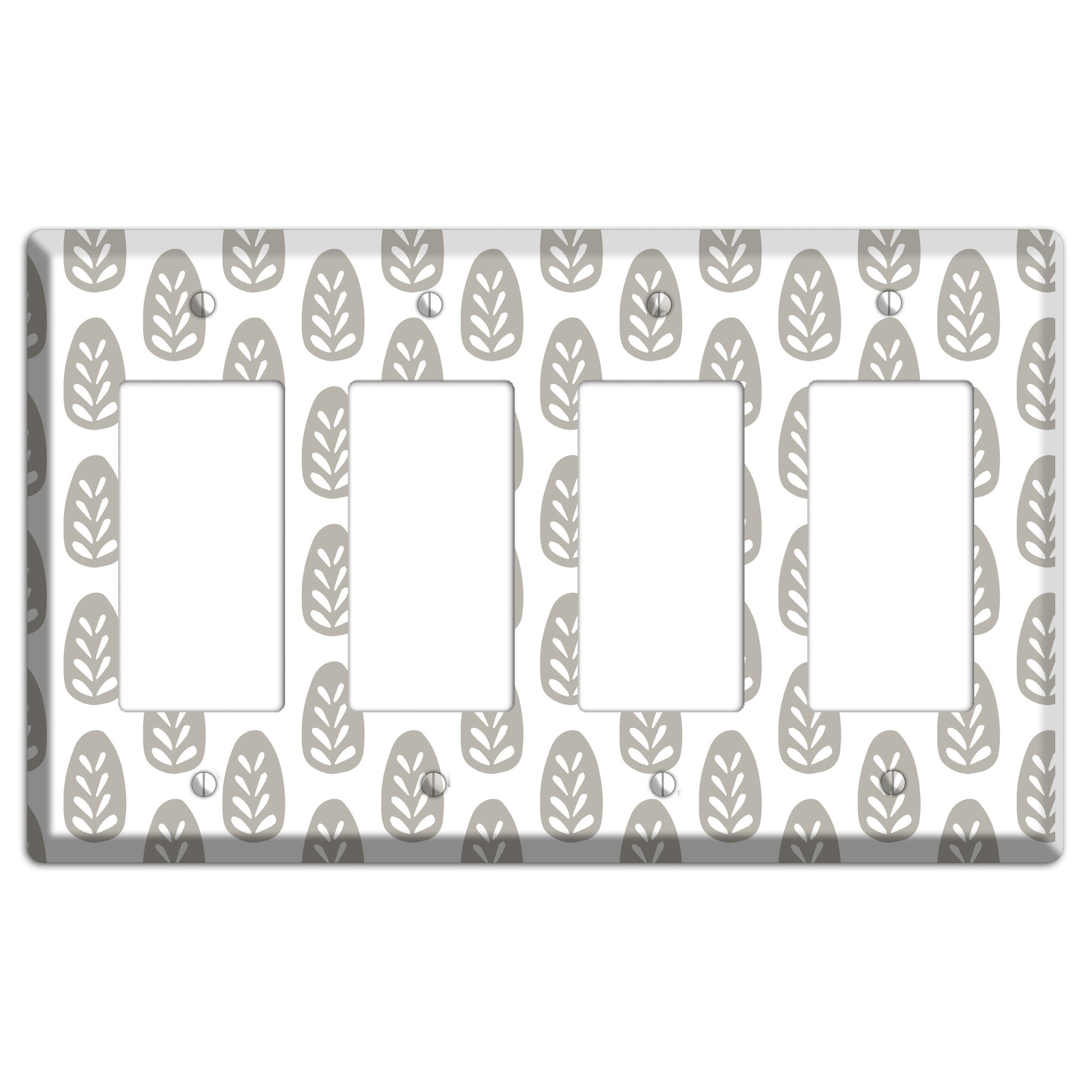 Simple Scandanavian Style U 4 Rocker Wallplate