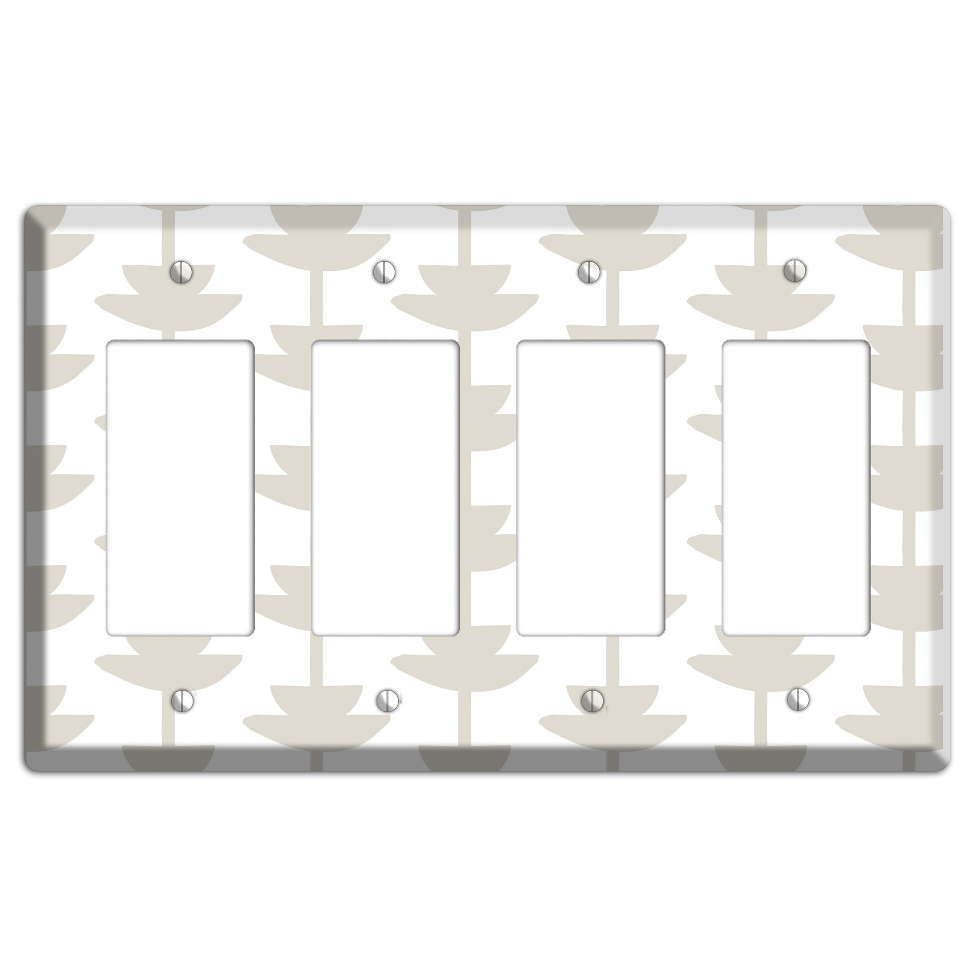 Simple Scandanavian Style P 4 Rocker Wallplate