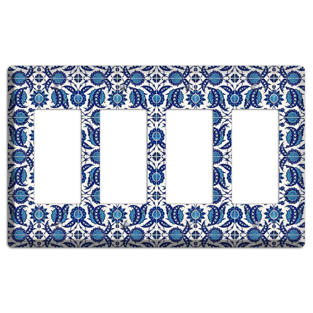Ornate Paisley Tile 4 Rocker Wallplate