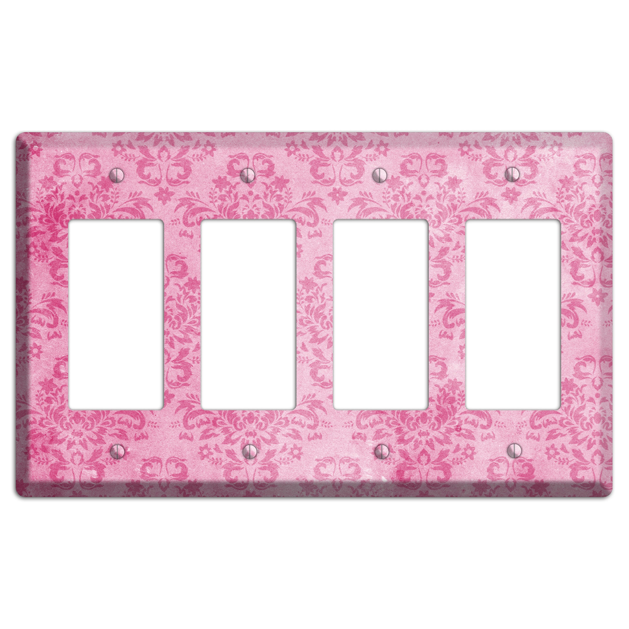 Beauty Bush Pink Texture 4 Rocker Wallplate
