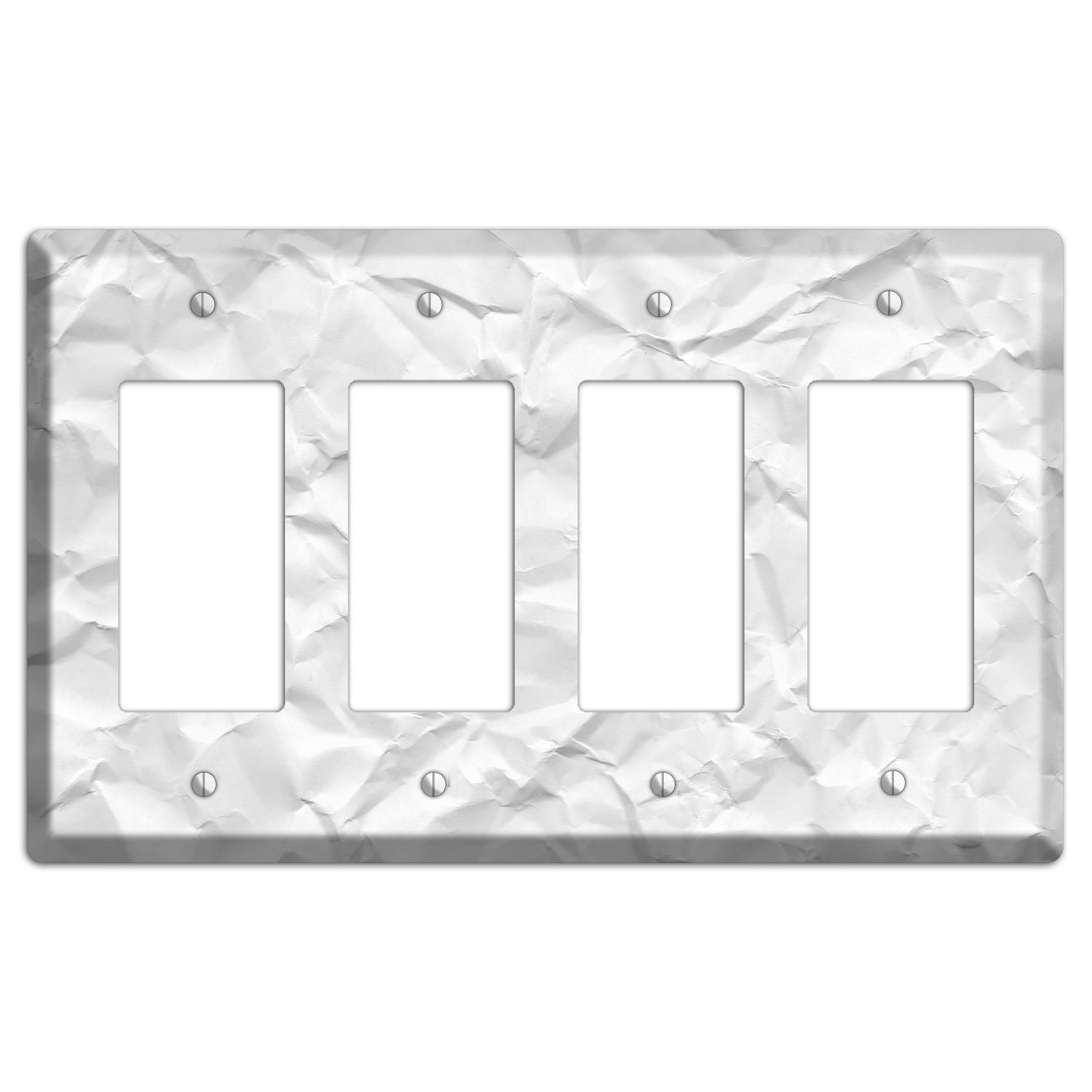 Alto Crinkled Paper 4 Rocker Wallplate