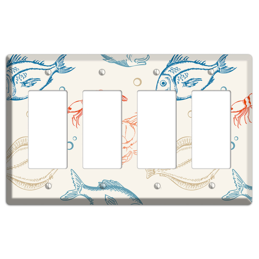 Mixed Sea Life Style 1 4 Rocker Wallplate