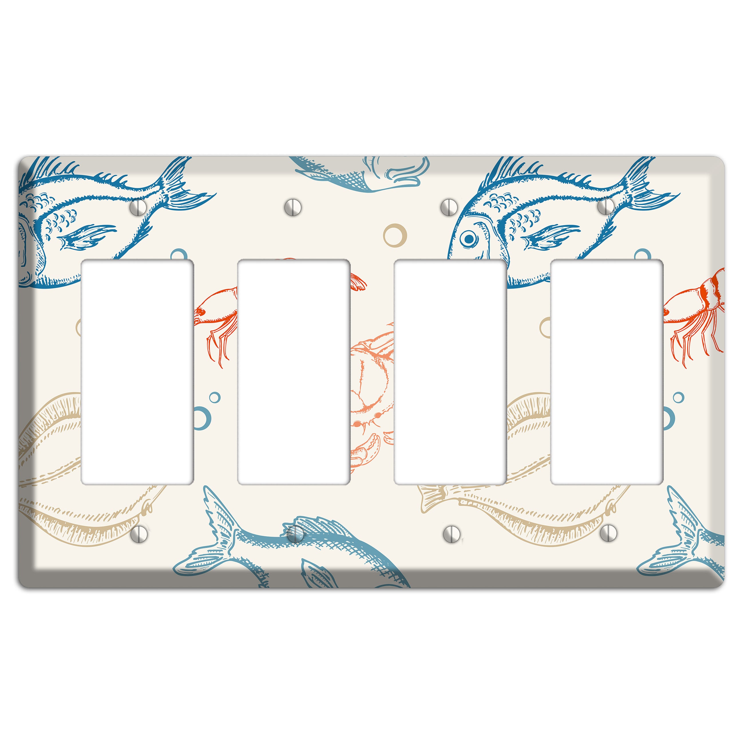 Mixed Sea Life Style 1 4 Rocker Wallplate